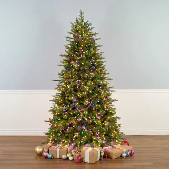 7.5ft. Pre-Lit Princeton Fraser Fir Artificial Christmas Tree, Cosmic&trade; Spectrum LED Lights {3}
