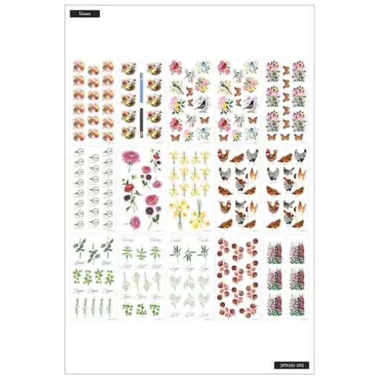 The Happy Planner&reg; Garden Florals Value Pack Stickers {4}