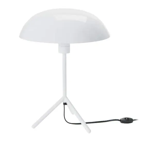Hello Honey&reg; 18.5" Modern Metal Tripod Table Lamp White {1}