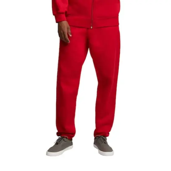 Fruit of the Loom Eversoft Fleece Elastic Bottom Sweatpant Red {4}