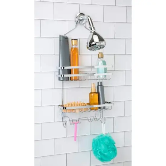 Bath Bliss Chrome Venice Shower Caddy {5}