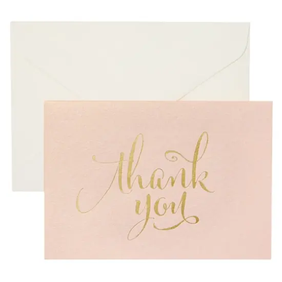 Blush & Gold Thank You Cards & Envelopes By Celebrate It&trade; {1}