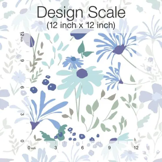 RoomMates Blue Bella Garden Peel & Stick Wallpaper {3}