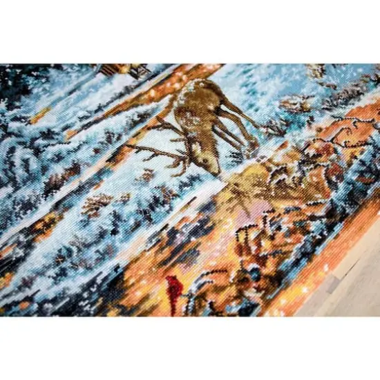 Luca-S Snowy Cabin Counted Cross Stitch Kit {7}