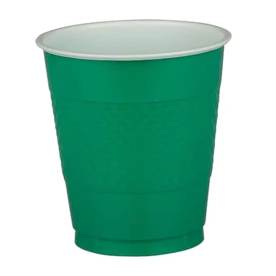 JAM Paper 12oz.Plastic Party Cups, 20ct. Green {3}