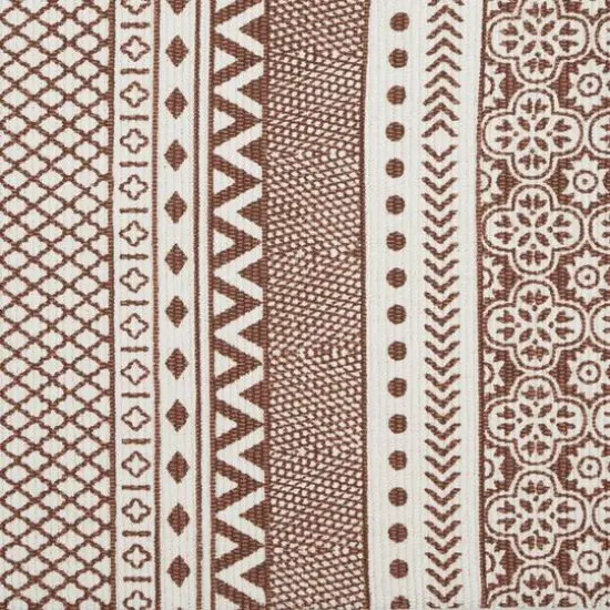 DII&reg; Shabby Chic Textured Hand-Loomed Shag Rug Cinnamon/Off White {4}