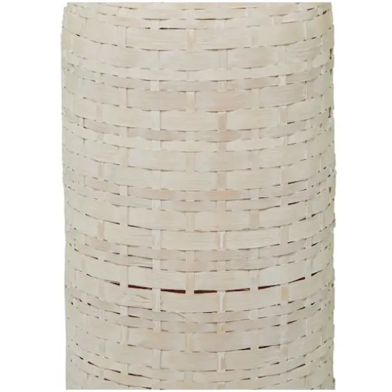 White Bamboo Tall Woven Floor Vase 9" x 9" x 48" {4}