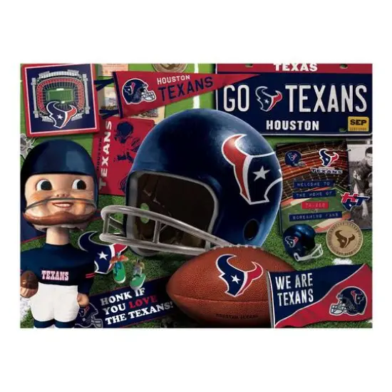 NFL Retro Series 500 Piece Puzzle Houston Texans {5}
