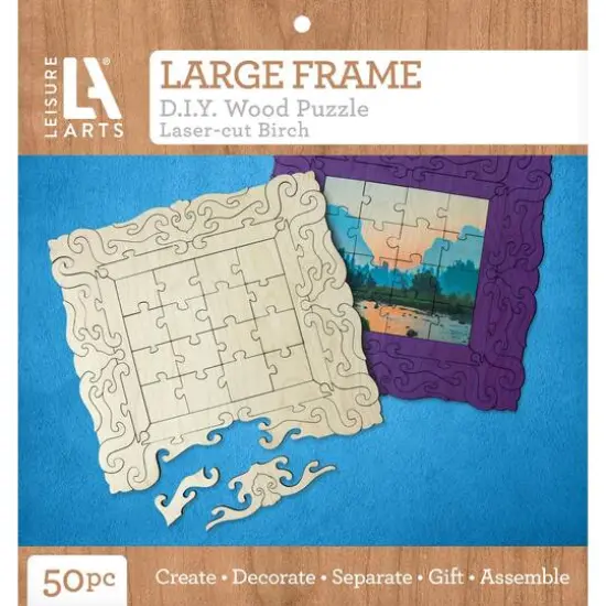 Leisure Arts&reg; Large Frame D.I.Y. Wood Puzzle {1}