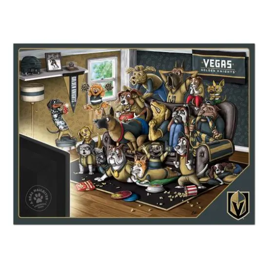 NHL Purebred Fans A Real Nailbiter 500 Piece Puzzle Vegas Golden Knights {5}