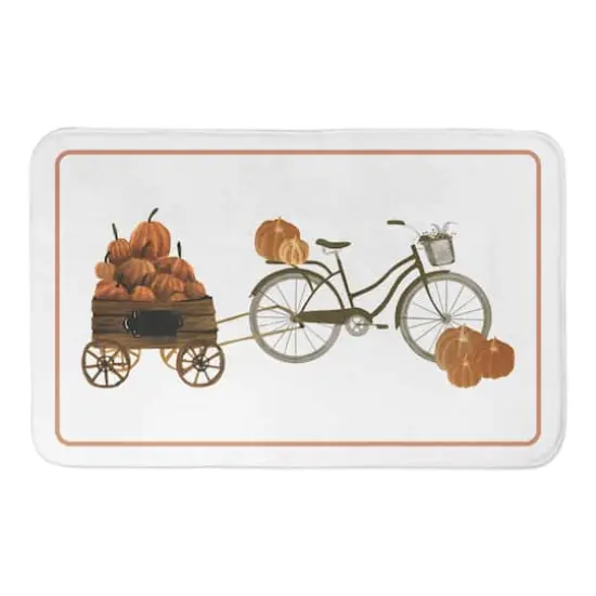 Pumpkin Bike Bath Mat {1}