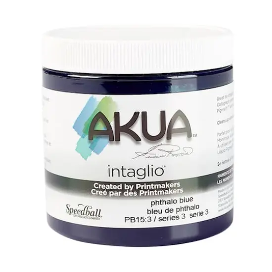 Akua&reg; Intaglio&reg; Ink, 8oz. Phthalo Blue {1}
