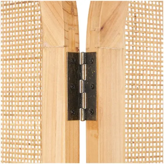 6ft. Brown Wood Room Divider Screen {5}