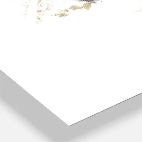 Designart 'Gold And Black Drift Ii Modern Multipanel Wall Clock {4}