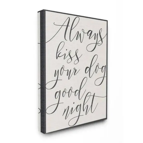 Stupell Industries Always Kiss Your Dog Goodnight Wall Art {1}