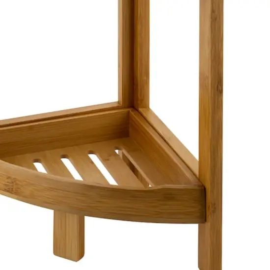 Organize It All 3 Tier Bamboo Corner Shelf  {5}