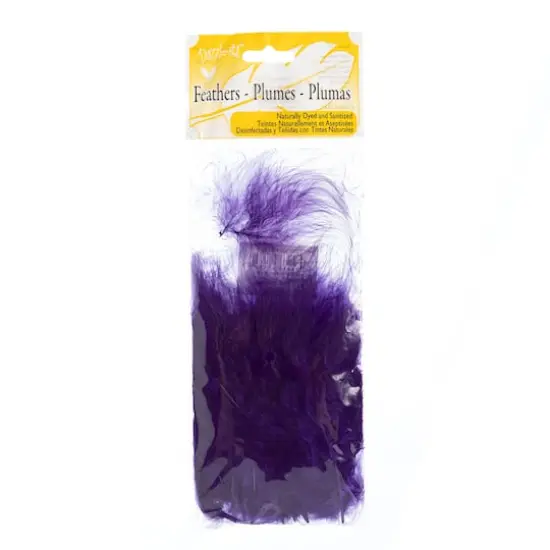 John Bead 4"-6" Marabou Feathers Purple {5}