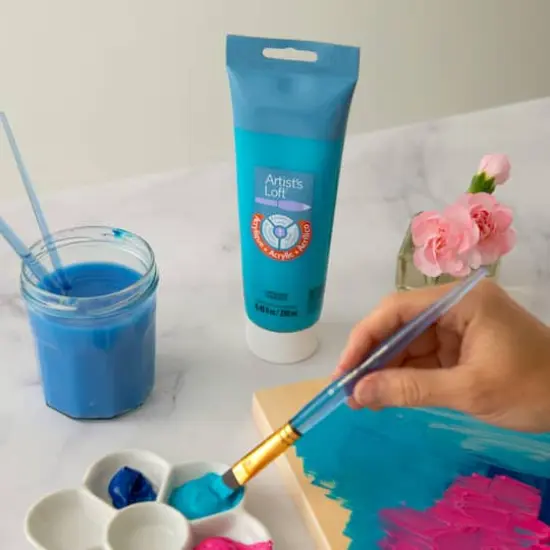 Acrylic Paint by Artist's Loft&trade;, 8.5oz. Turquoise {3}