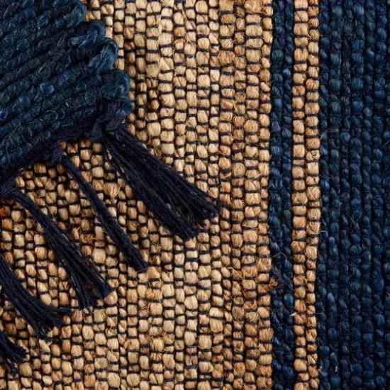 DII&reg; French Blue With Natural Jute Stripes Hand-Loomed Rug, 2ft. x 3ft. {3}
