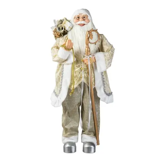 7.5ft. Pre-Lit Slim Fir Christmas Tree Kit with Ornaments, Tree Skirt & Santa Figurine {7}