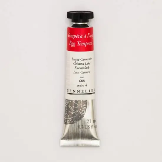 Sennelier Egg Tempera Tube, 21mL Crimson Lake S4 {1}