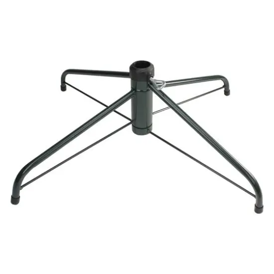 Green Metal Folding Artificial Christmas Tree Stand {1}