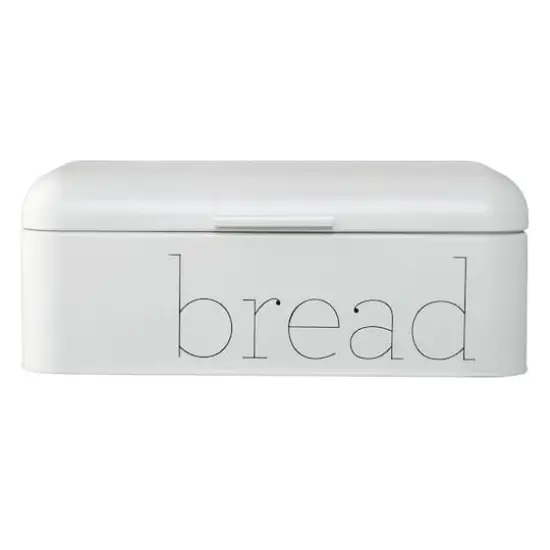 Hello Honey&reg; 16.75" White Metal Bread Bin {1}