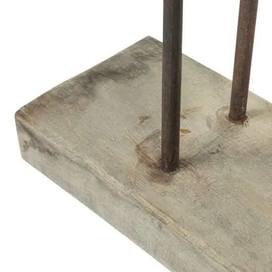 Hello Honey&reg; 22" Distressed Mango Wood Horse Figurine {8}