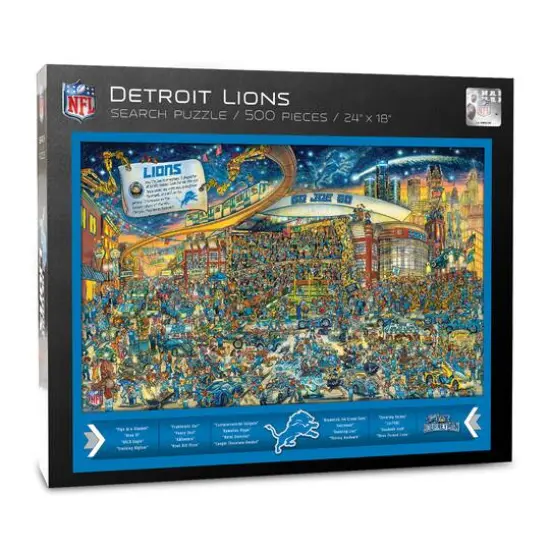 Joe Journeyman NFL 500 Piece Jigsaw Puzzle Detroit Lions {1}