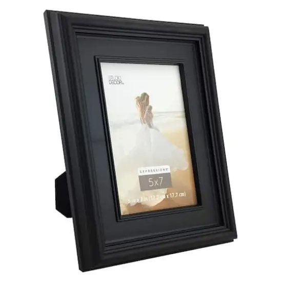 Expressions&trade; 5" x 7" Black Frieze Frame by Studio D&eacute;cor&reg; {6}