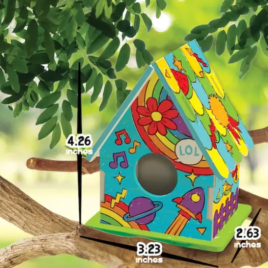 Color Zone&reg; Doodle Birdhouse Kit {5}