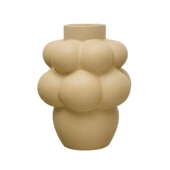 Hello Honey&reg; Bloomingville 14.5" Sand Finish Stoneware Formed Bubble Vase {1}