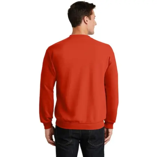 Port & Company&reg; Brights Core Fleece Crewneck Sweatshirt Orange {6}