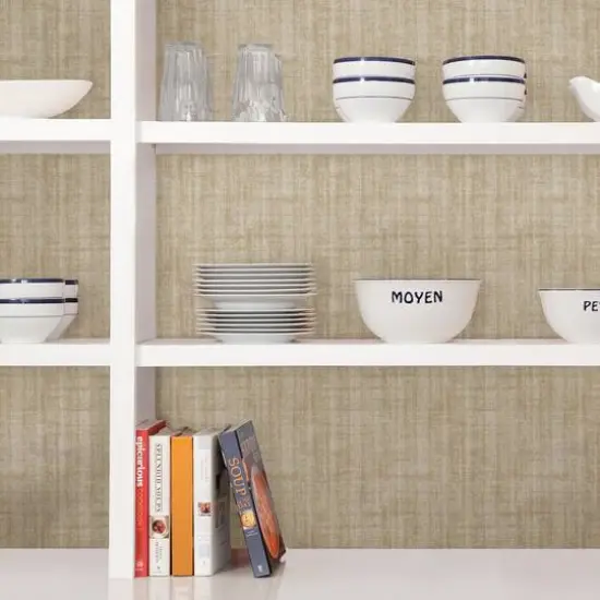 InHome Aurum Linen Peel & Stick Wallpaper {8}