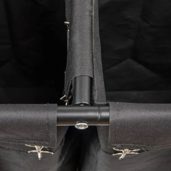 Household Essentials 2-Bag Rolling Laundry Sorter Black {7}