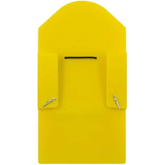 JAM Paper Plastic Business Card Holder Case Yellow Solid {6}
