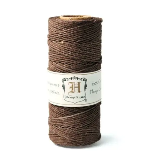 Hemptique&reg; Hemp Cord Spool, 20lb. Dark Brown {1}