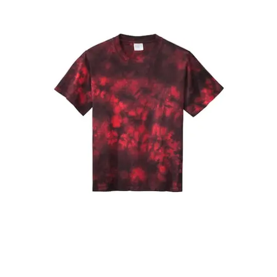 Port & Company&reg; Crystal Tie-Dye Youth T-Shirt Black/Red {1}