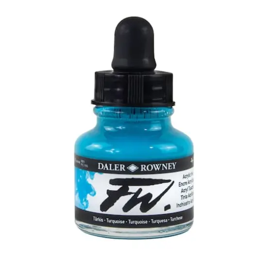 Daler-Rowney&reg; FW Acrylic Artists' Ink Turquoise {1}