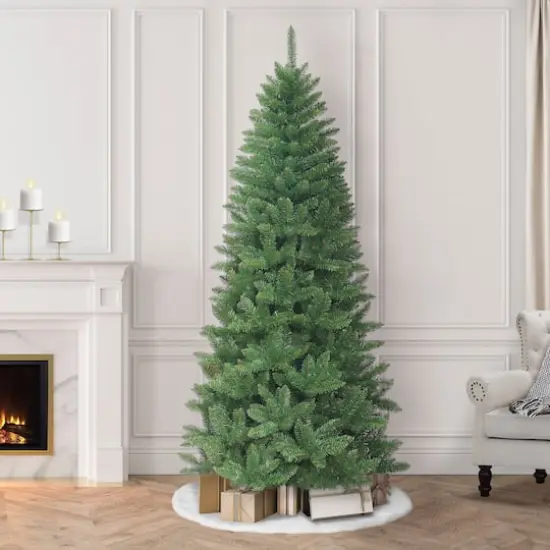 7ft. Unlit Carson Artificial Pine Christmas Tree {3}