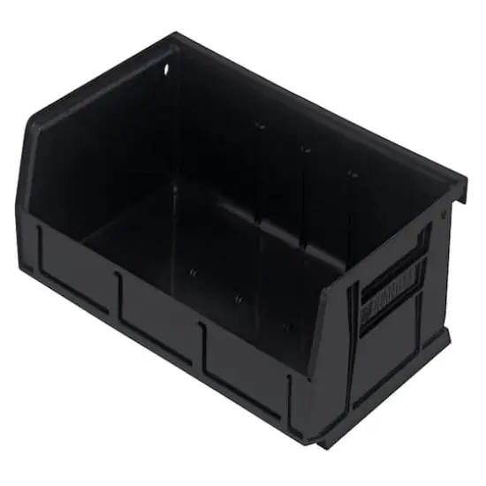 Quantum Storage Systems&reg; Black 7.375" x 11" x 3" ULTRA Stack & Hang Bins, 8ct. {1}