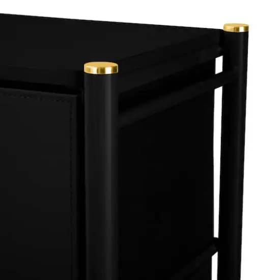 Simplify 4 Drawer Luxury Dresser Black {7}