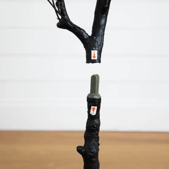 4ft. Artificial Halloween Black Eucalyptus Tree {6}