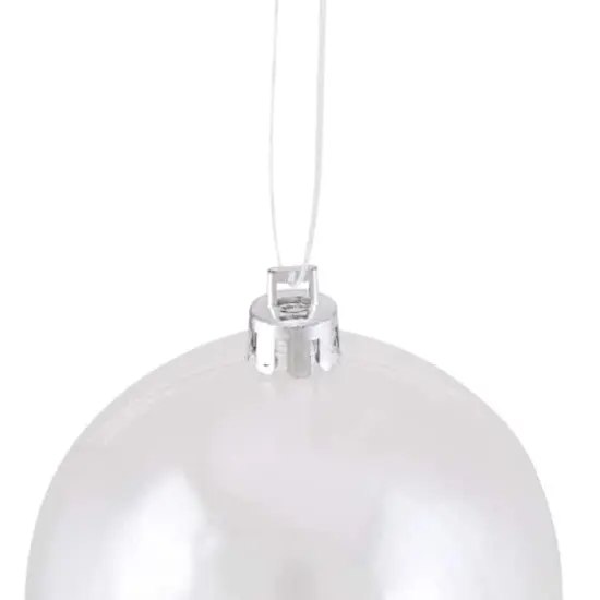 2.75" Shiny Clear Shatterproof Ball Ornament {3}