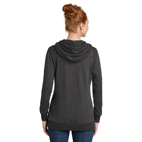District&reg; Women's Lightweight Fleece Hoodie Heathered Black {6}
