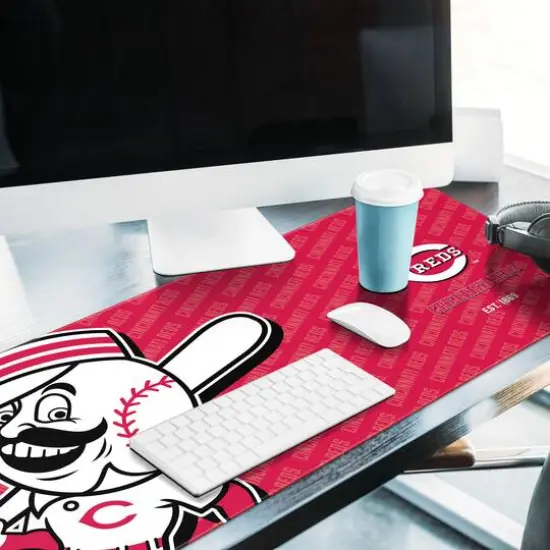 MLB Logo Series Desk Pad Cincinnati Reds {5}