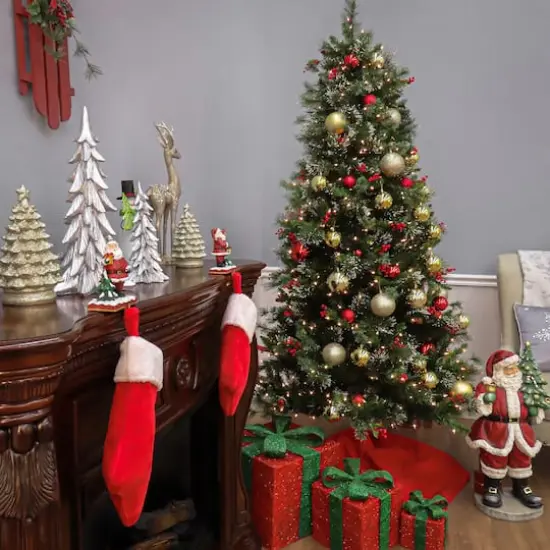 7.5ft. Pre-Lit Wintry Pine&reg; Artificial Christmas Tree, Clear Lights {8}