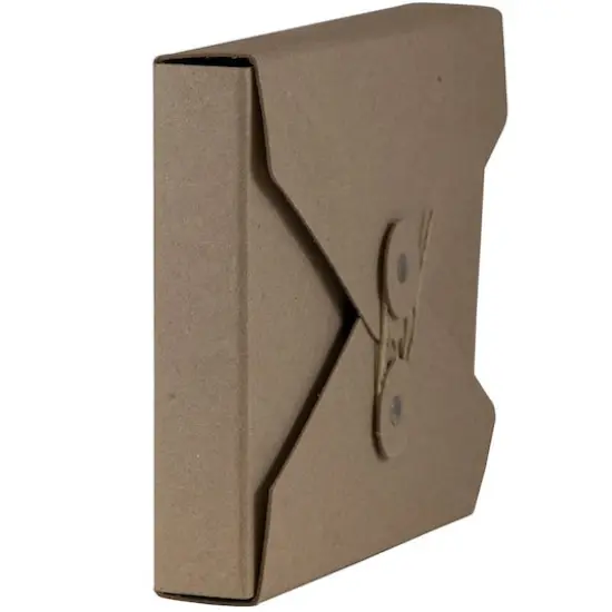 JAM Paper Brown Kraft Button & String Tie Closure Portfolio, 5.25" x 6.75" {3}