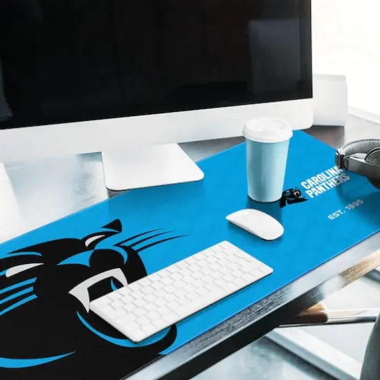 Logo Series Desk Pad Carolina Panthers {5}