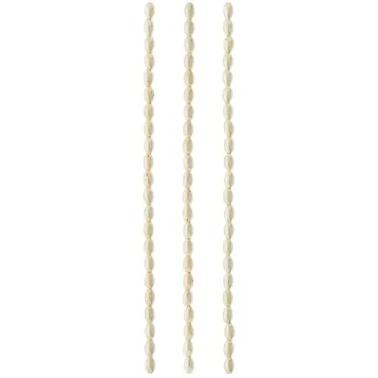 Silver Metal Small Oval Beads, 6mm by Bead Landing&trade; {4}